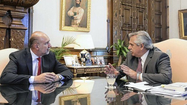 El gobernador Omar Perotti se reúne con el presidente para hablar de seguridad y sequía