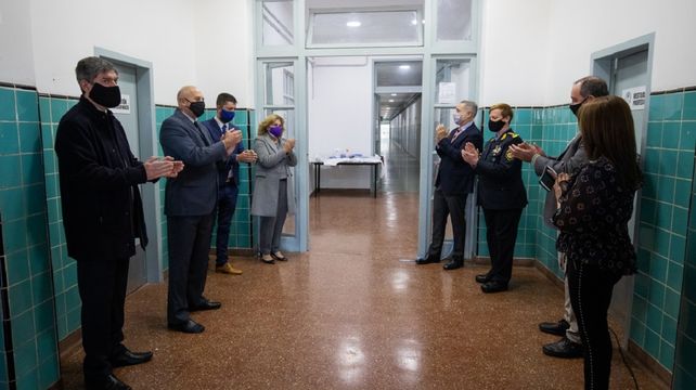 La provincia inauguró el centro de aislamiento para el personal policial en el ISEP de Recreo