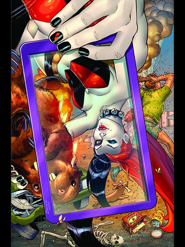 Las selfies de los superhéroes de DC Comics