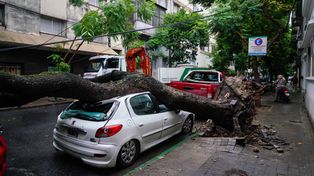 La tormenta dejó secuelas graves en el centro.