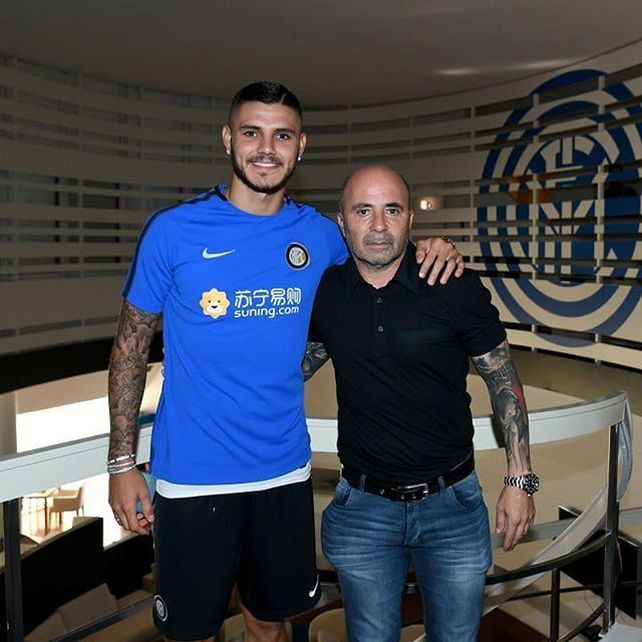 Sampaoli se reunió con Icardi y Biglia en Milán