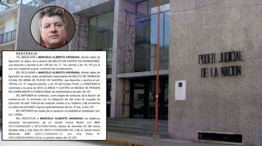 Condenaron a comerciante y exconcejal de Feliciano por tenencia ilegal de arma de guerra