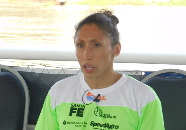 La nadadora cordobesa llegó segunda en la clasificación general y primera entre las damas el 4 de febrero de 2018.