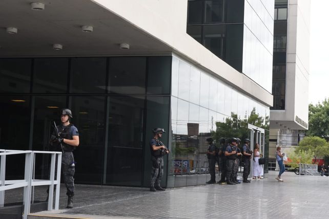 La audiencia imputativa de Esteban Alvarado se realizó bajo medidas de seguridad extremas.&nbsp;