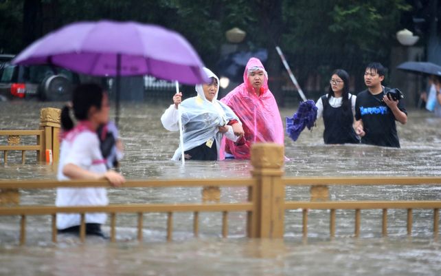 Impactantes imágenes de las inundaciones en China