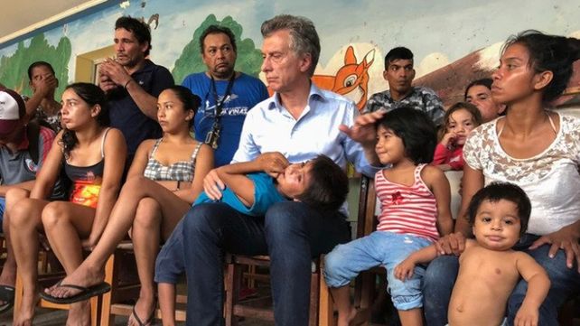 Escala. El presidente de la Nación ayer en Resistencia.