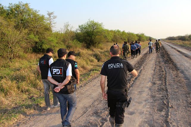 Patrullaje. Fuerzas federales y provinciales participan de la búsqueda de Rosalía.&nbsp;