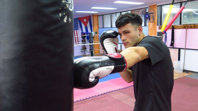 Luchador de la vida. El joven púgil de 23 años