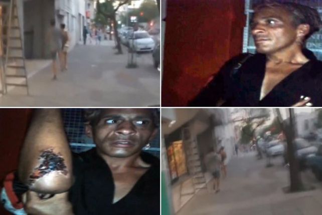 Tremendo ataque de joven a travesti sanlorencino