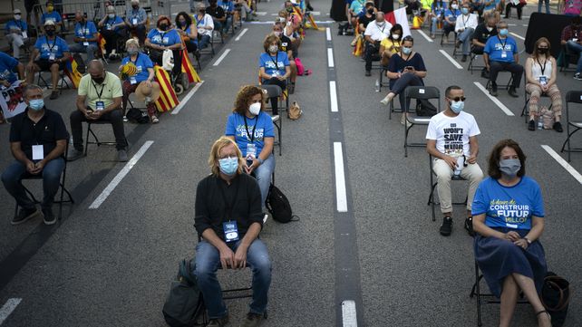 Veinte imágenes del lunes en un mundo en crisis por el coronavirus