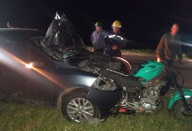 Violento choque en la ruta S25 en el acceso a Coronel Bogado