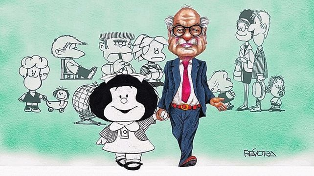 Vigente. Mafalda de la mano de su creador