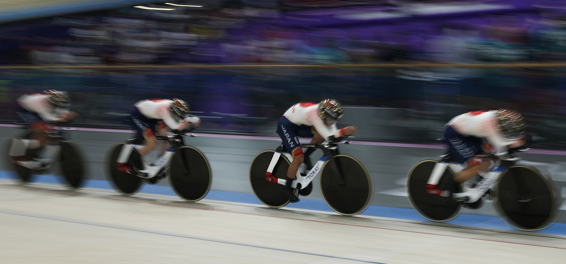 Yumi Kajihara, Tsuyaka Uchino, Mizuki Ikeda y Maho Kakita de Japón compiten durante la prueba de persecución por equipos femenina en los Juegos Olímpicos de Verano de 2024, el martes 6 de agosto de 2024, en París, Francia. (Foto AP/Ricardo Mazalan) Yumi Kajihara, Tsuyaka Uchino, Mizuki Ikeda y Maho Kakita de Japón compiten durante la prueba de persecución por equipos femenina en los Juegos Olímpicos de Verano de 2024, el martes 6 de agosto de 2024, en París, Francia. (Foto AP/Ricardo Mazalan)