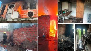 Paraná: bomberos sofocaron incendios en viviendas