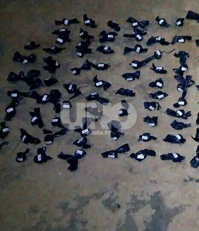 Los envoltorios con droga incautados