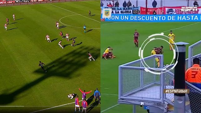 Ramiro Sordo picó por izquierda y la jugada terminó en gol de Aguirre