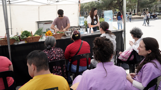 La semana de la agricultura urbana abrió este martes en plaza San Martín con una clase de cocina con verduras agroecológicas.