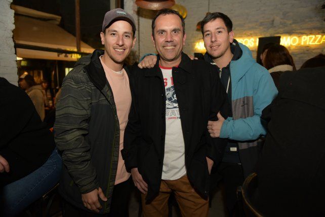 David Ghione, Gustavo Decaroli y Nicolas Ghione.