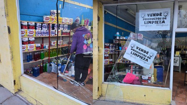 Otra vez avenida Blas Parera: rompieron la vidriera de un local comercial y robaron mercadería