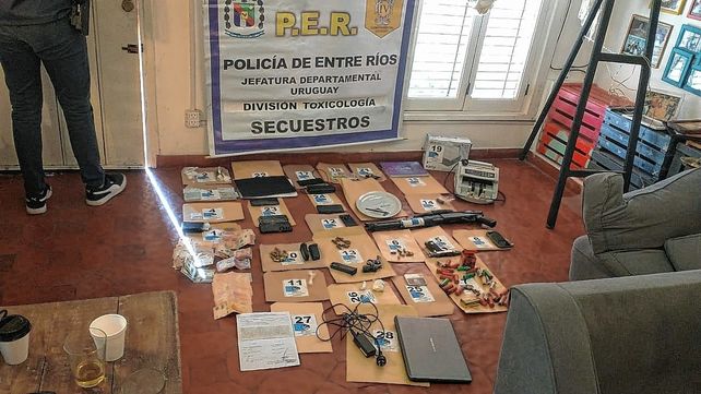Los tres policías detenidos por venta de droga fueron trasladados a la cárcel de Gualeguaychú.