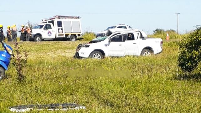 Ruta 18: murieron dos personas en un choque de camionetas
