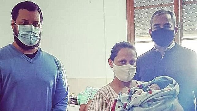 Elián junto a Gloria
