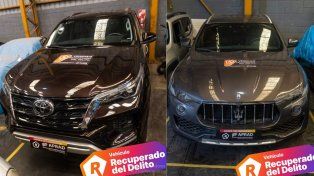 Entre los bienes de lujo que están en subasta se encuentran un Toyota SW4 2023 con una base de $19.000.000 y un Maserati Levante también con una base de $50.000.000