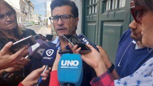 Walter Rodríguez, fiscal federal, durante la indagatoria al detenido