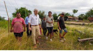 Concepción del Uruguay: Frigerio recorrió sectores afectados por la tormenta