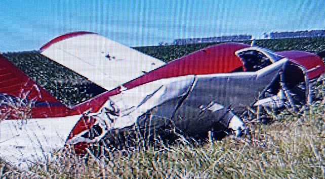 Cayó a tierra una aeronave en San Justo e investigan si trasladaba droga