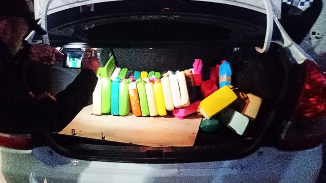 Incautaron 86 kilos de cocaína en Paso Telégrafo.