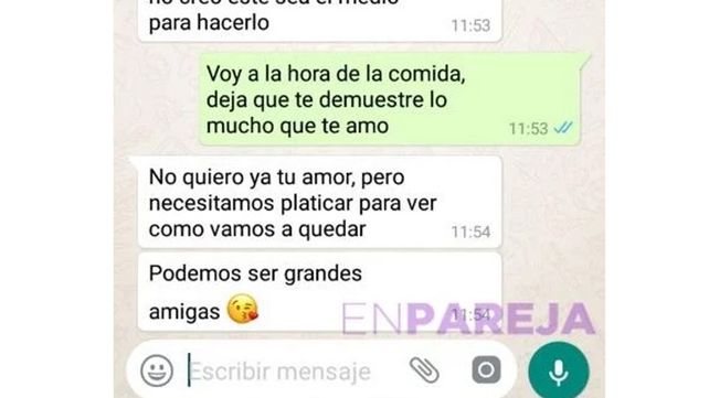 Su marido le envió por error una foto desnudo y un detalle en la conversación destruyó su vida