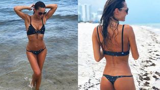 Las sensuales fotos de Pampita disfrutando de las playas de Miami