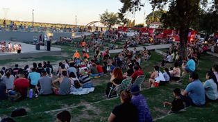 Domingo de circo y música folklórica en el anfiteatro de Santo Tomé