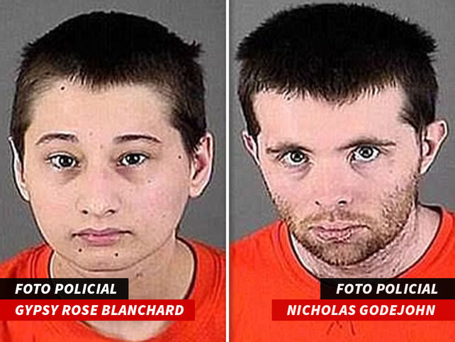 Gypsy y su novio cuando fueron detenidos por el asesinato de "Dee Dee", en 2015.