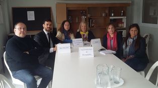 Foro. Autoridades de la obra Don Uva, San Francisco de Asís y de Apana se reunieron ayer para advertir que se vería afectado el servicio.