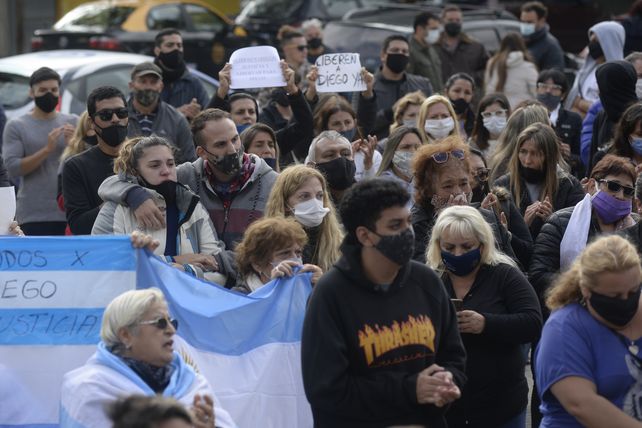 Unas 300 personas se manifestaron el domingo frente al CJP en reclamo de la libertad de Diego C.&nbsp;