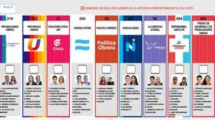 Así es la boleta única que se utilizará este 26 de octubre