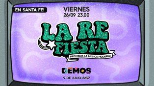 La Re Fiesta vuelve a Santa Fe con todos los hits de los 90 y 00’