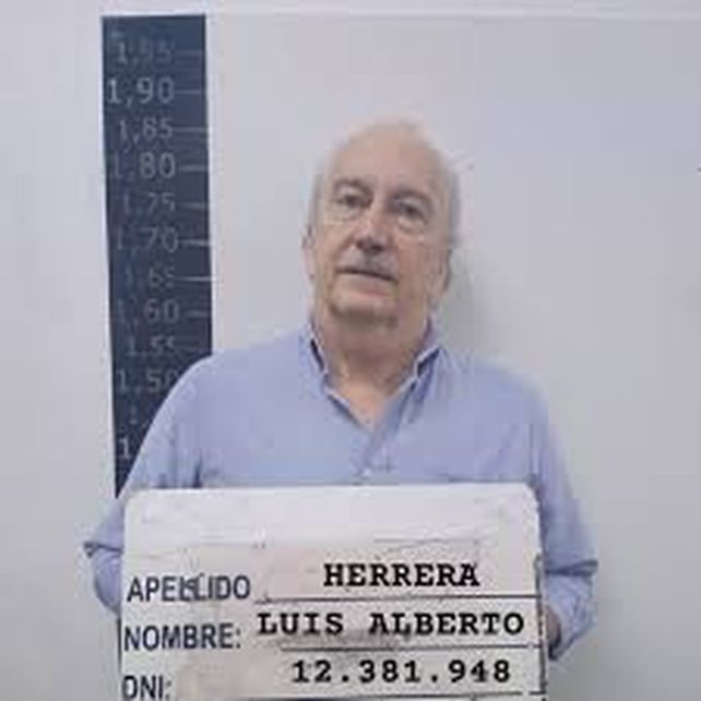 Luis Herrera al momento de ser detenido