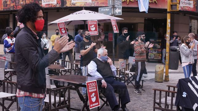 Protesta de gastronómicos y hoteleros en Paraná&nbsp;