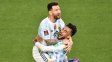 Imagen repetida. Messi festeja uno de los 80 goles que tiene en la selección. Lio quiere jugar quinto mundial&nbsp;