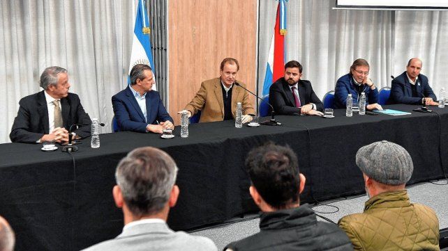 El gobernador Gustavo Bordet se refirió al buen rendimiento del maíz en los últimos 10 años.