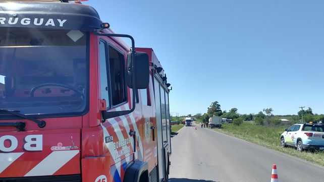 Choque múltiple: identidad de mujer muerta y de los heridos.&nbsp;Fotos: Bomberos Voluntarios de Concepción del Uruguay