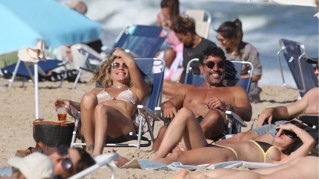 Emilia Attias y Guillermo Freire en Punta del Este durante el verano