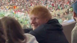 Presente en el Maracaná. Ed Sheeran vio el 1-0 de Fluminense sobre Atlético Mineiro por los cuartos de la Copa Libertadores.