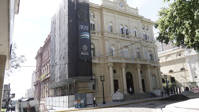El Palacio de los Leones. Los ladrones ingresaron por los andamios que están por calle Santa Fe