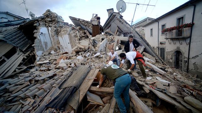 Las estremecedoras imágenes del sismo que sacudió a Italia