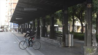 La adhesión de la Unión Tranviarios Automotor (UTA) fue una garantía para el paro adquiera cierta contundencia y redujera el movimiento en las calles.