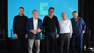 El intendente Santacroce, Erlij, Rosental y Seggiaro recorrieron el nuevo parque industrial.